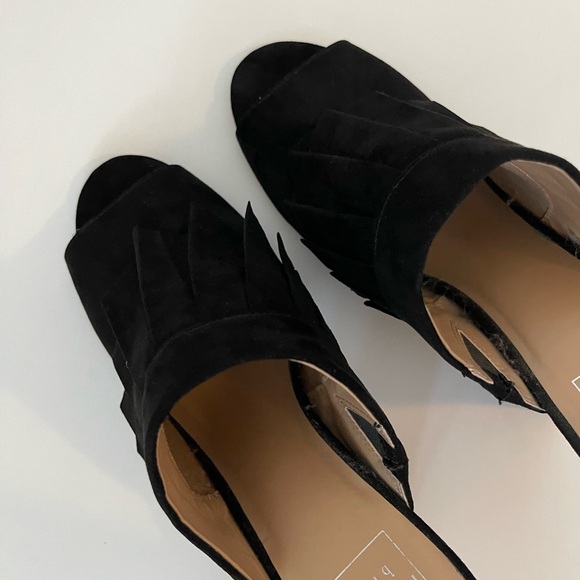 Kaari Blue - peep toe suede black heels - Women’s Size 9.5 - Picture 12 of 12